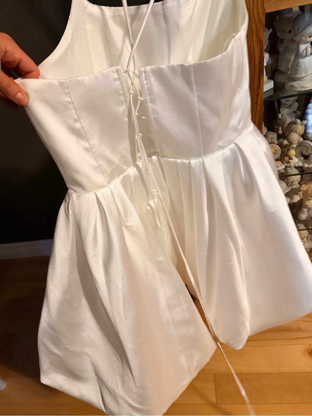 Lulu's White Satin dress